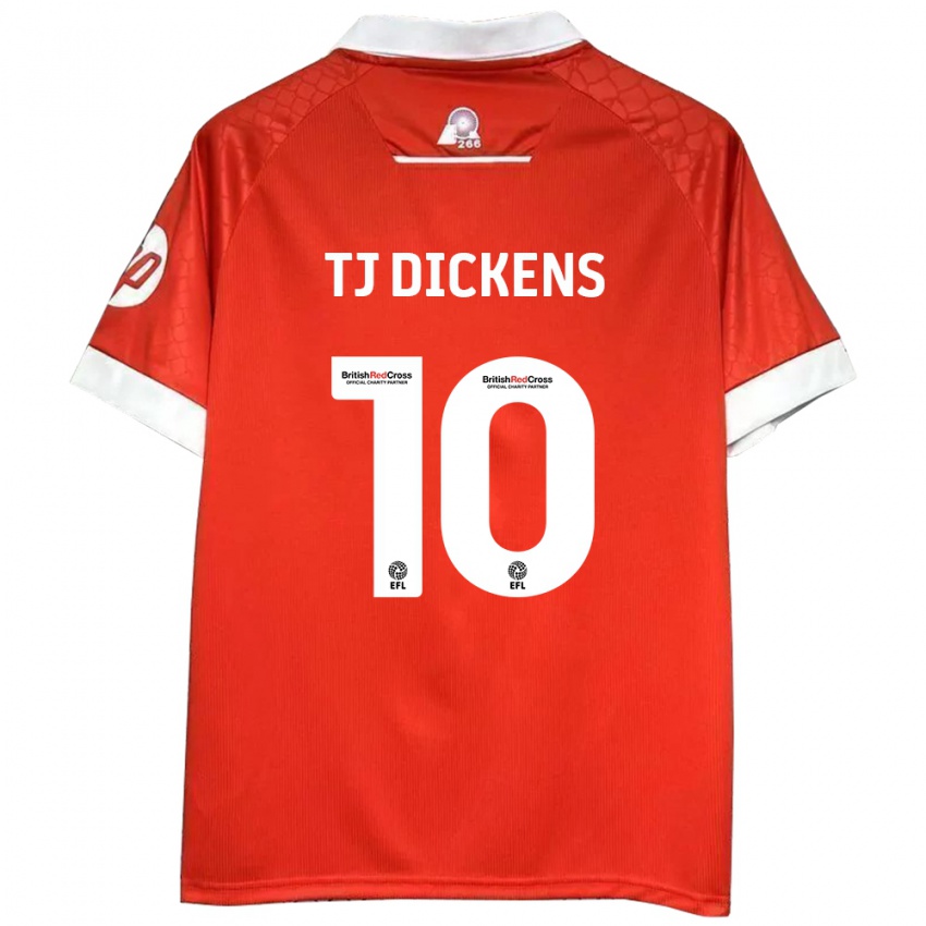 Kinder Tonicha Tj Dickens #10 Rot Weiß Heimtrikot Trikot 2024/25 T-Shirt Schweiz