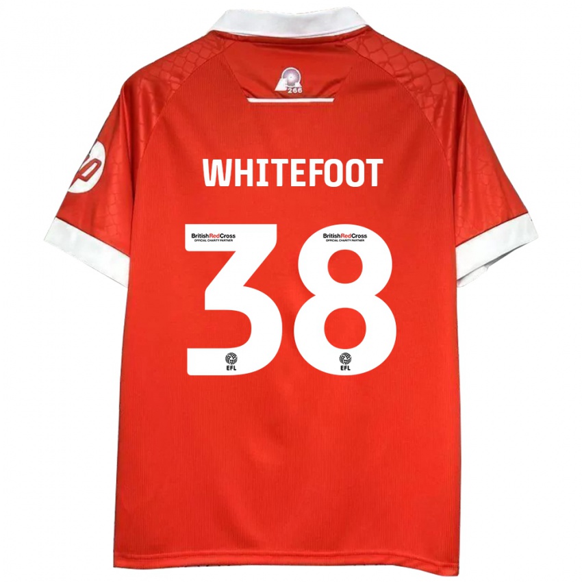 Kinder Lily Whitefoot #38 Rot Weiß Heimtrikot Trikot 2024/25 T-Shirt Schweiz