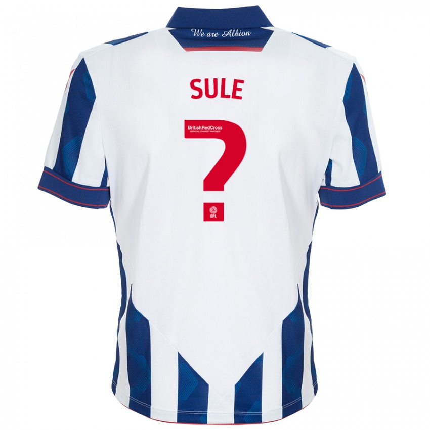 Enfant Maillot Eseosa Sule #0 Blanc Bleu Foncé Tenues Domicile 2024/25 T-Shirt Suisse