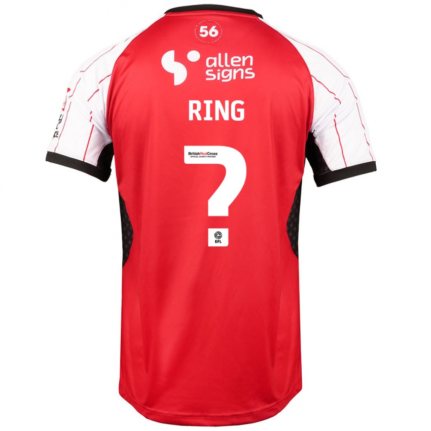 Enfant Maillot Erik Ring #0 Blanc Tenues Domicile 2024/25 T-Shirt Suisse