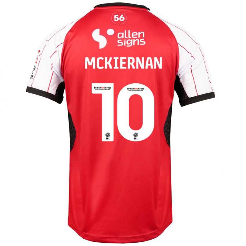 Enfant Maillot Jj Mckiernan #10 Blanc Tenues Domicile 2024/25 T-Shirt Suisse