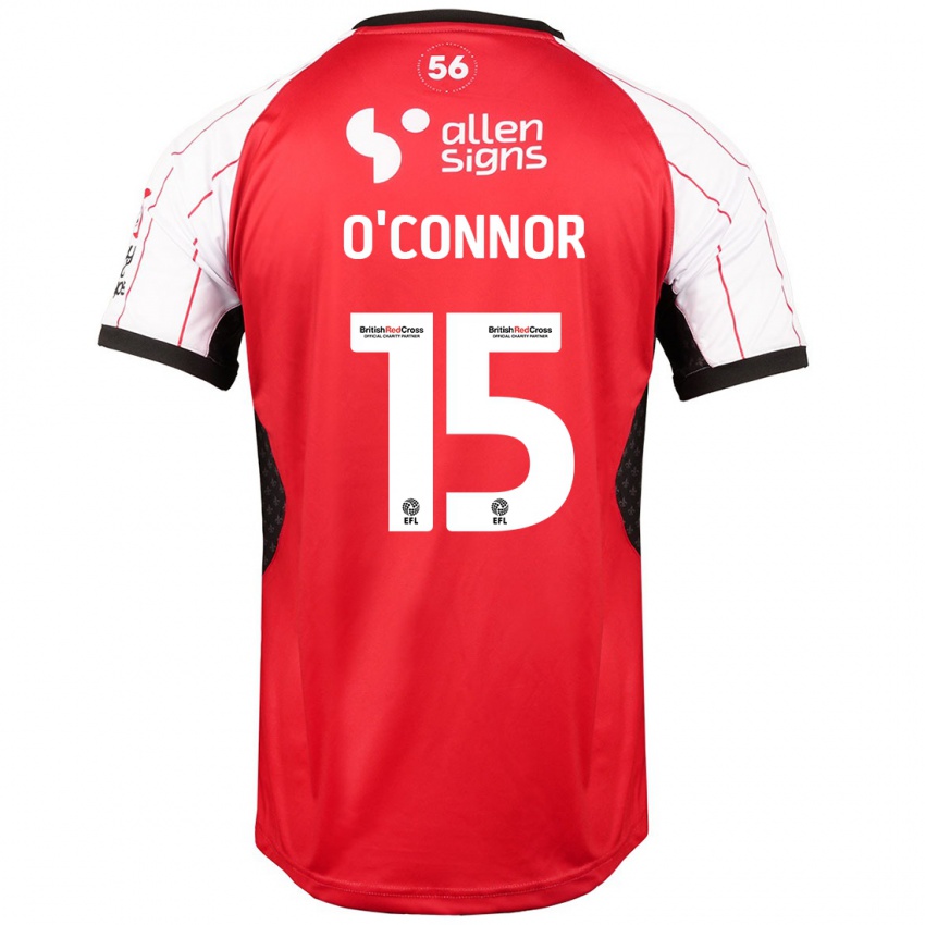 Kinder Paudie O'connor #15 Weiß Heimtrikot Trikot 2024/25 T-Shirt Schweiz