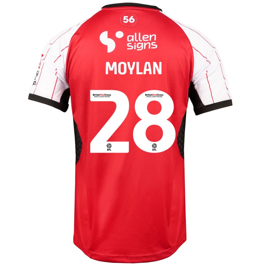 Enfant Maillot Jack Moylan #28 Blanc Tenues Domicile 2024/25 T-Shirt Suisse