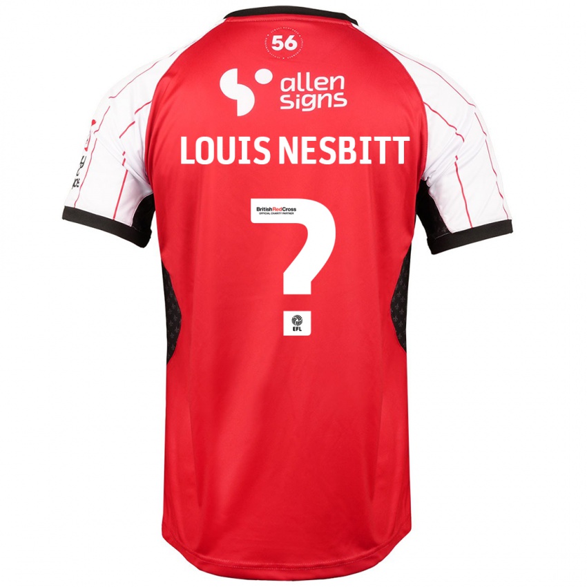 Kinder Louis Nesbitt #0 Weiß Heimtrikot Trikot 2024/25 T-Shirt Schweiz