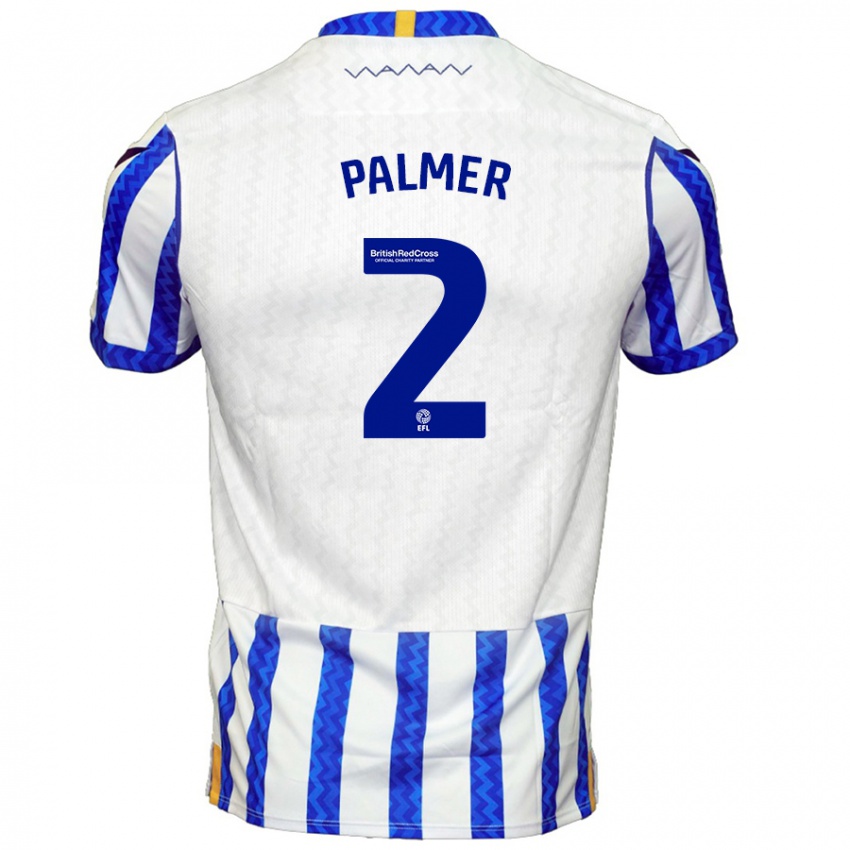 Kinder Liam Palmer #2 Blau Weiß Heimtrikot Trikot 2024/25 T-Shirt Schweiz