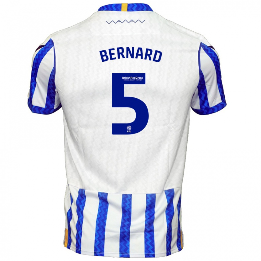 Kinder Di'shon Bernard #5 Blau Weiß Heimtrikot Trikot 2024/25 T-Shirt Schweiz