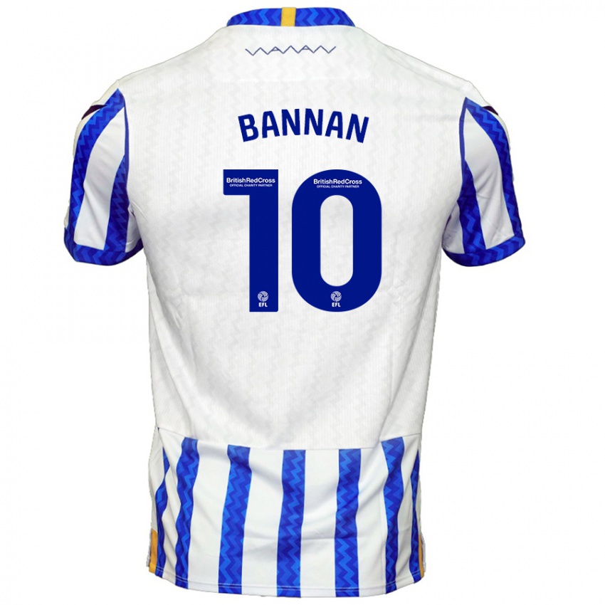 Kinder Barry Bannan #10 Blau Weiß Heimtrikot Trikot 2024/25 T-Shirt Schweiz