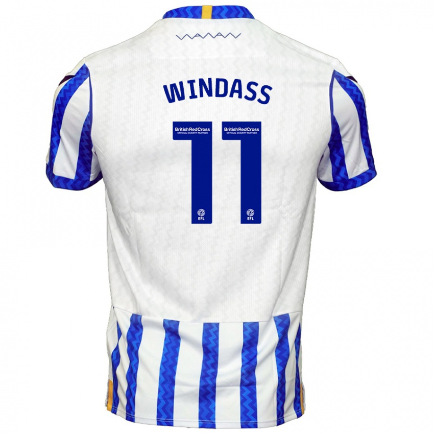 Kinder Josh Windass #11 Blau Weiß Heimtrikot Trikot 2024/25 T-Shirt Schweiz