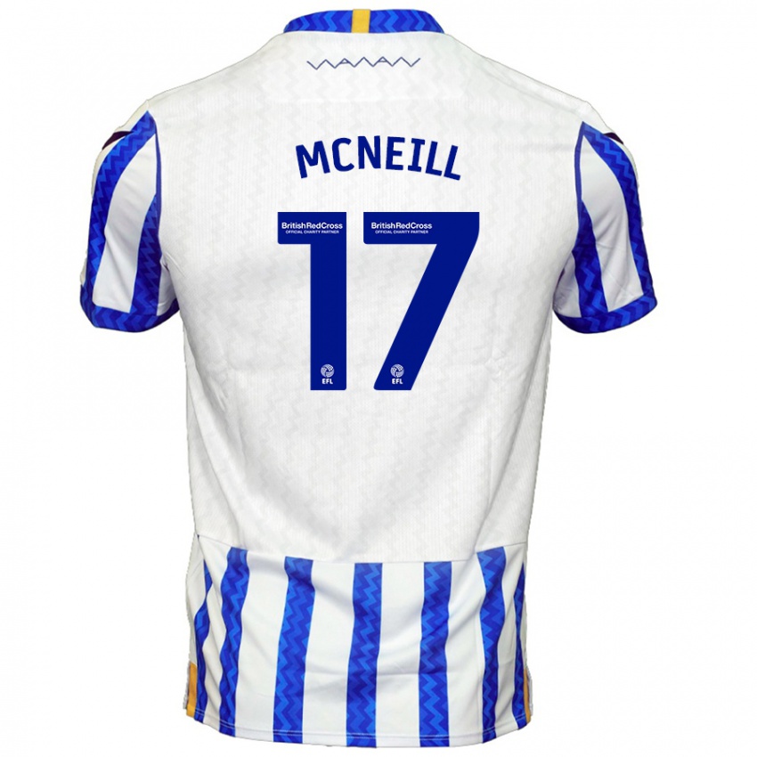 Kinder Charlie Mcneill #17 Blau Weiß Heimtrikot Trikot 2024/25 T-Shirt Schweiz