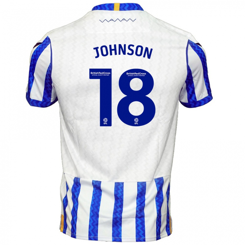 Kinder Marvin Johnson #18 Blau Weiß Heimtrikot Trikot 2024/25 T-Shirt Schweiz