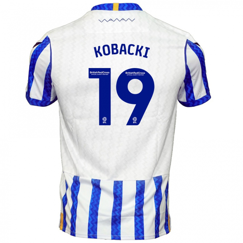 Kinder Olaf Kobacki #19 Blau Weiß Heimtrikot Trikot 2024/25 T-Shirt Schweiz