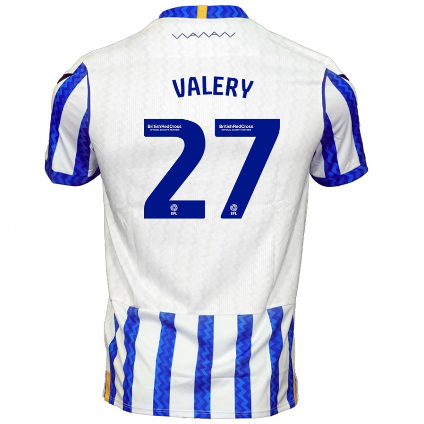 Kinder Yan Valery #27 Blau Weiß Heimtrikot Trikot 2024/25 T-Shirt Schweiz