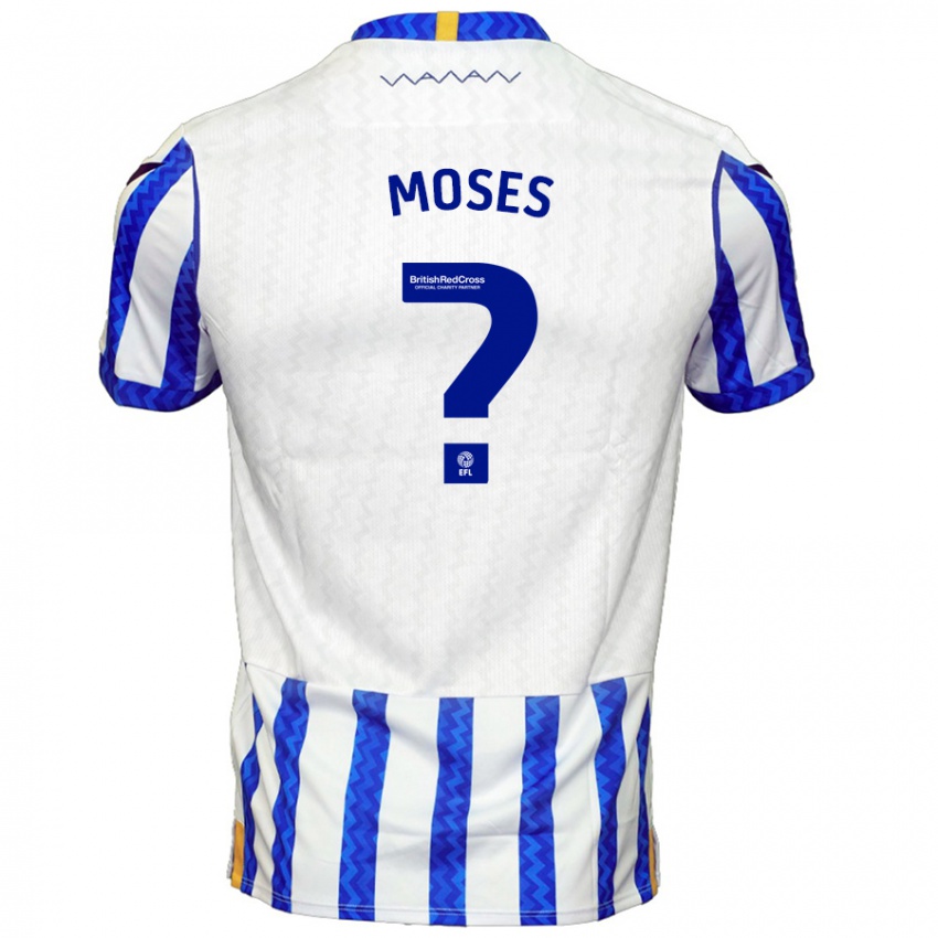 Kinder Devlan Moses #0 Blau Weiß Heimtrikot Trikot 2024/25 T-Shirt Schweiz