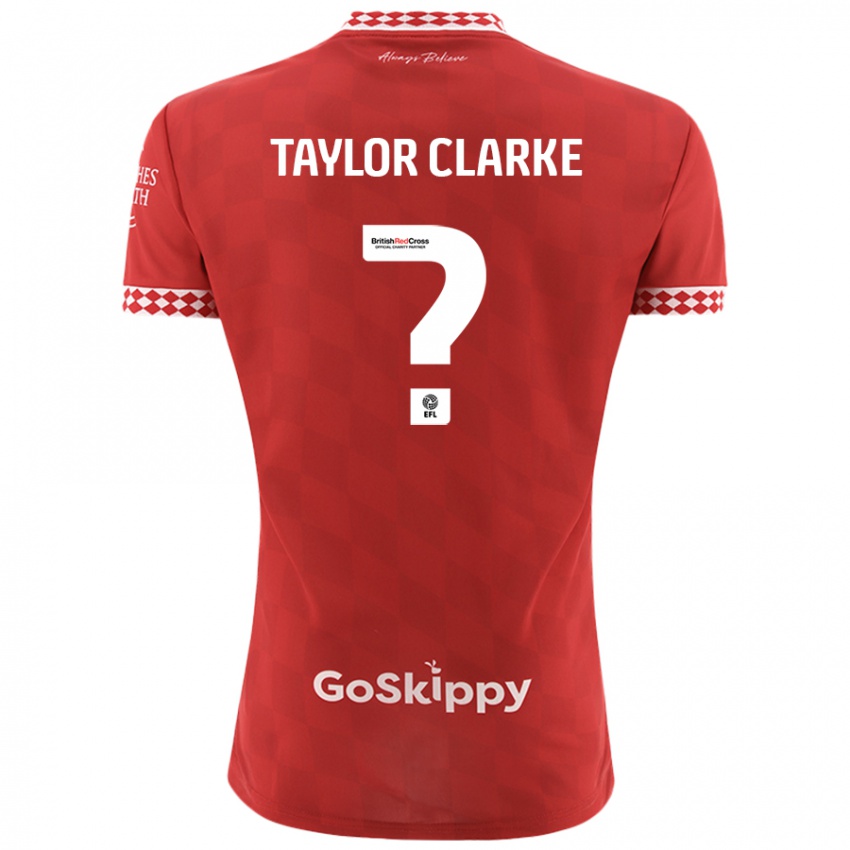 Kinder Omar Taylor-Clarke #0 Rot Heimtrikot Trikot 2024/25 T-Shirt Schweiz