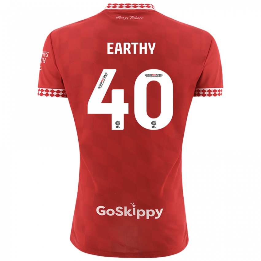 Kinder George Earthy #40 Rot Heimtrikot Trikot 2024/25 T-Shirt Schweiz