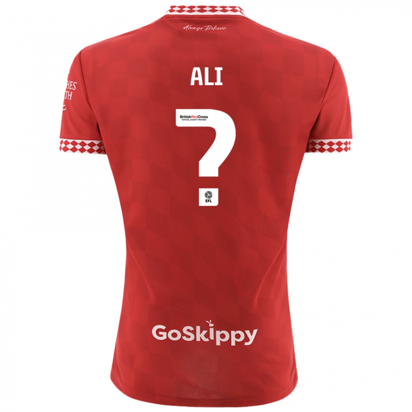 Enfant Maillot Zack Ali #0 Rouge Tenues Domicile 2024/25 T-Shirt Suisse