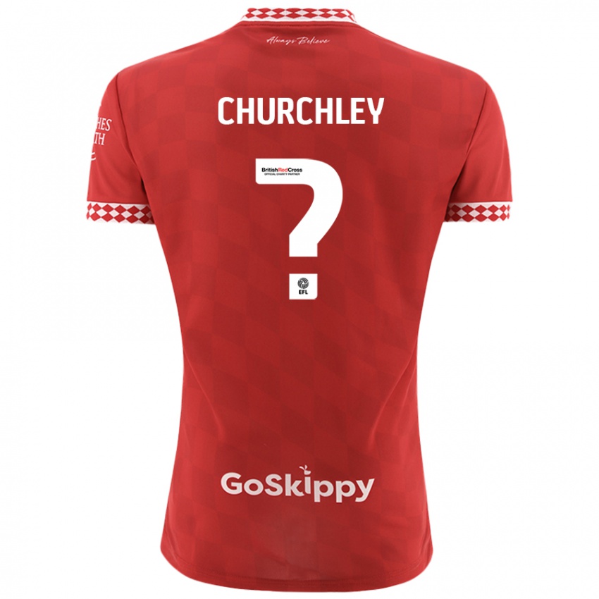 Enfant Maillot Kai Churchley #0 Rouge Tenues Domicile 2024/25 T-Shirt Suisse