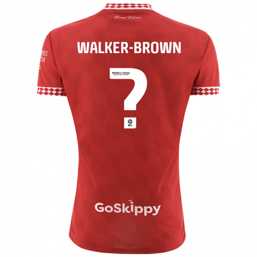 Kinder Rushon Walker-Brown #0 Rot Heimtrikot Trikot 2024/25 T-Shirt Schweiz