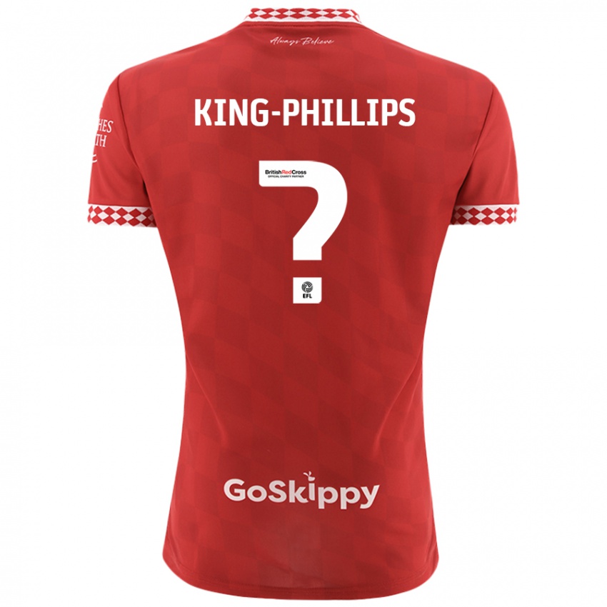 Kinder Zac King-Phillips #0 Rot Heimtrikot Trikot 2024/25 T-Shirt Schweiz