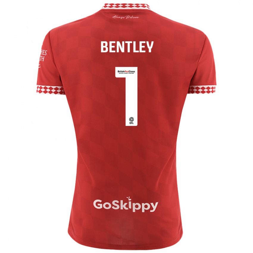 Kinder Fran Bentley #1 Rot Heimtrikot Trikot 2024/25 T-Shirt Schweiz