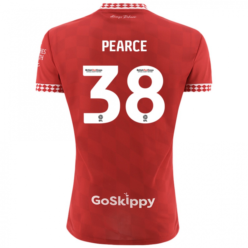 Kinder Manon Pearce #38 Rot Heimtrikot Trikot 2024/25 T-Shirt Schweiz