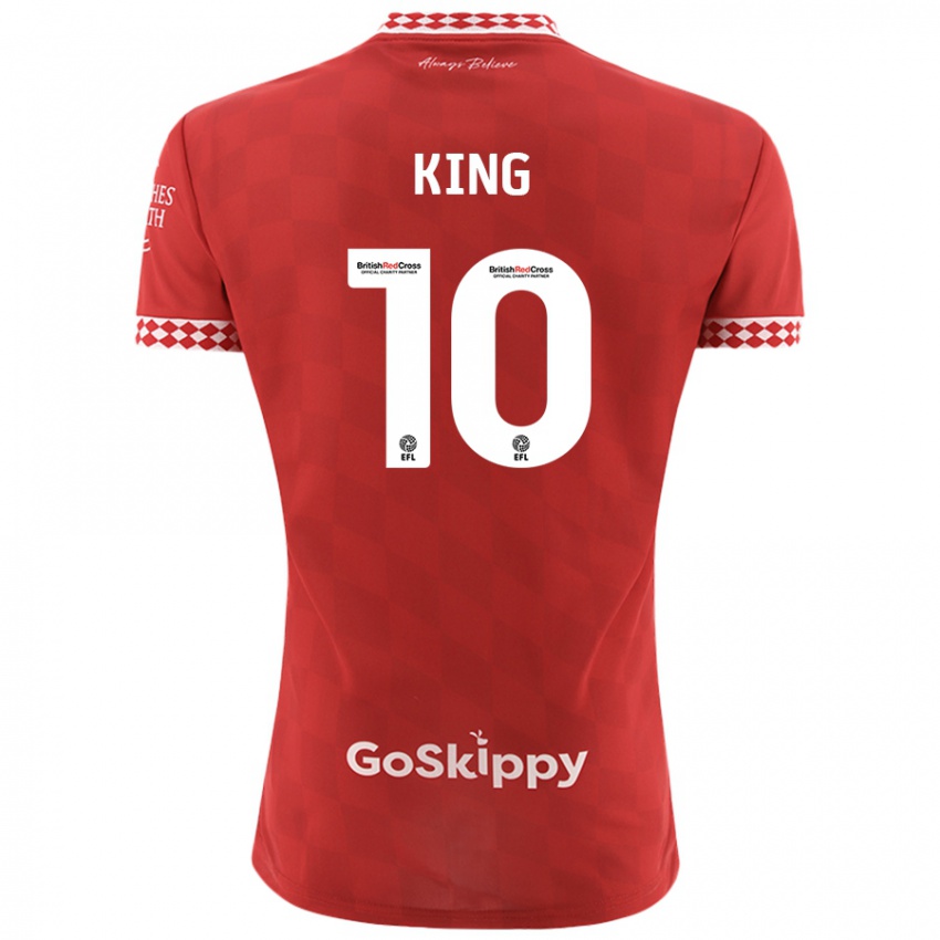 Kinder Andy King #10 Rot Heimtrikot Trikot 2024/25 T-Shirt Schweiz