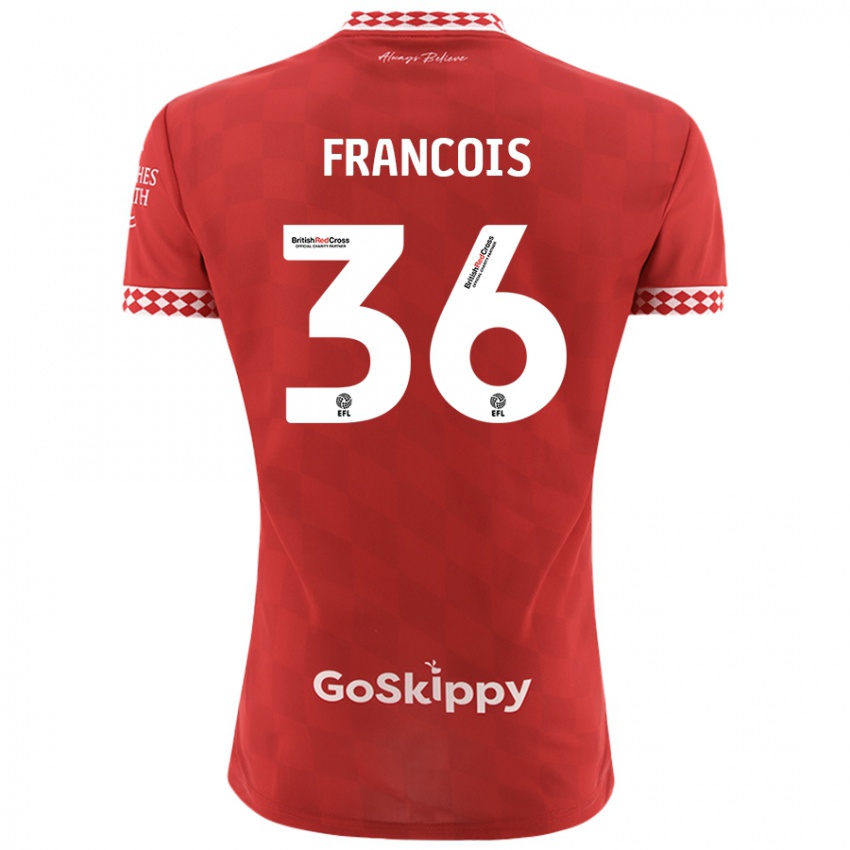 Kinder Marlee Francois #36 Rot Heimtrikot Trikot 2024/25 T-Shirt Schweiz