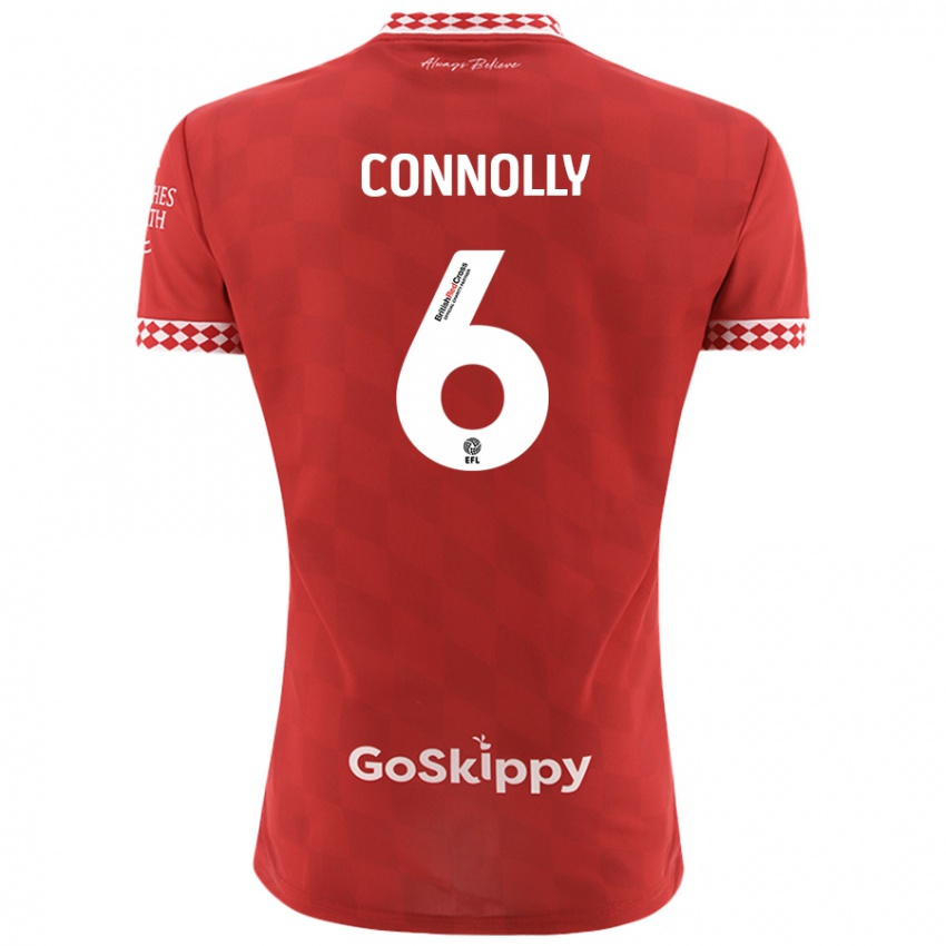 Kinder Megan Connolly #6 Rot Heimtrikot Trikot 2024/25 T-Shirt Schweiz