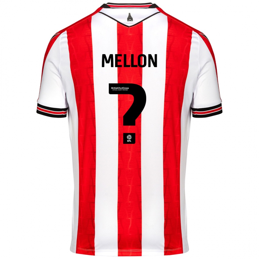 Kinder Luke Mellon #0 Rot Weiß Heimtrikot Trikot 2024/25 T-Shirt Schweiz