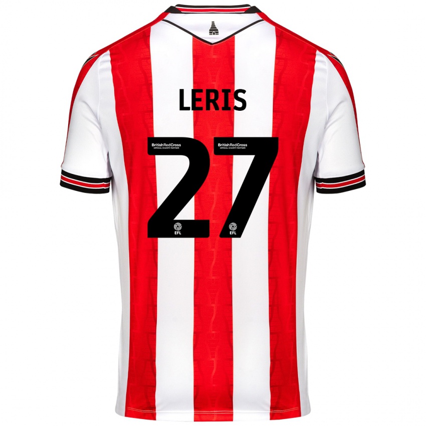 Kinder Mehdi Léris #27 Rot Weiß Heimtrikot Trikot 2024/25 T-Shirt Schweiz