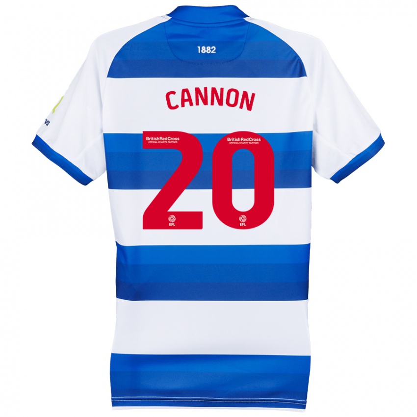 Kinder Reggie Cannon #20 Weiß Blau Heimtrikot Trikot 2024/25 T-Shirt Schweiz