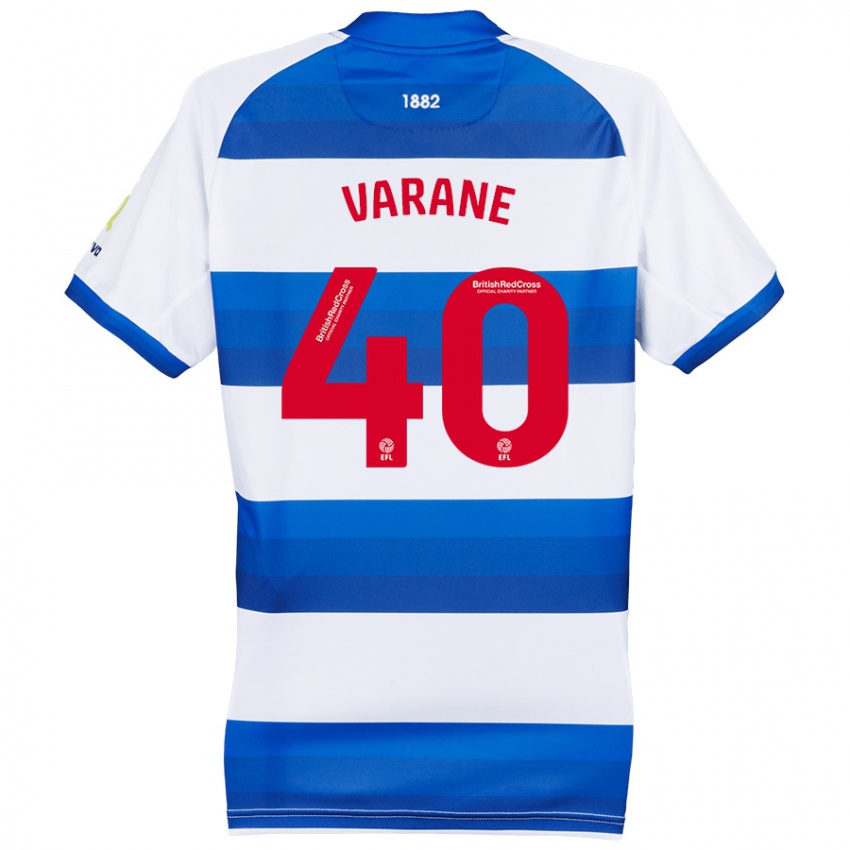 Kinder Jonathan Varane #40 Weiß Blau Heimtrikot Trikot 2024/25 T-Shirt Schweiz