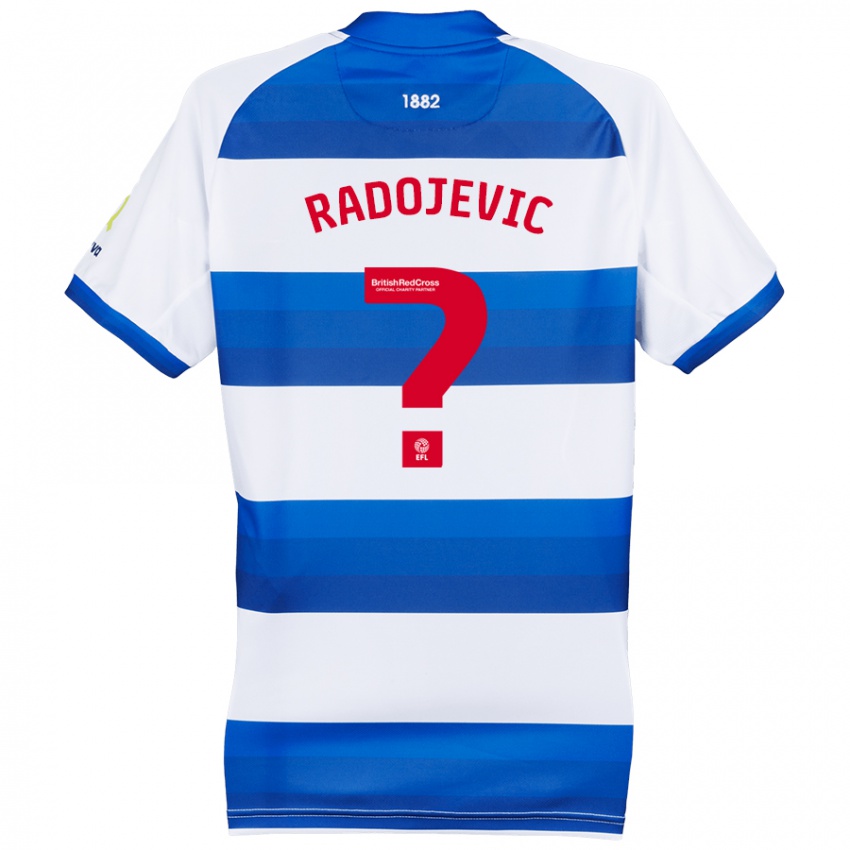 Kinder Luka Radojevic #0 Weiß Blau Heimtrikot Trikot 2024/25 T-Shirt Schweiz