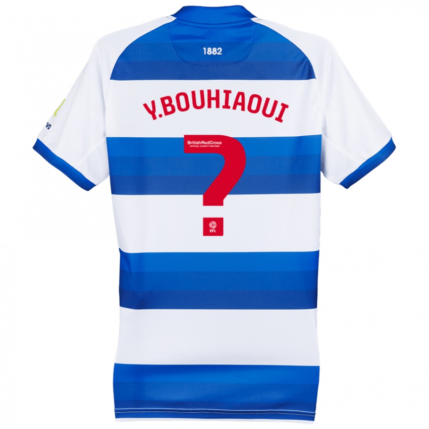 Kinder Youssef Bouhiaoui #0 Weiß Blau Heimtrikot Trikot 2024/25 T-Shirt Schweiz