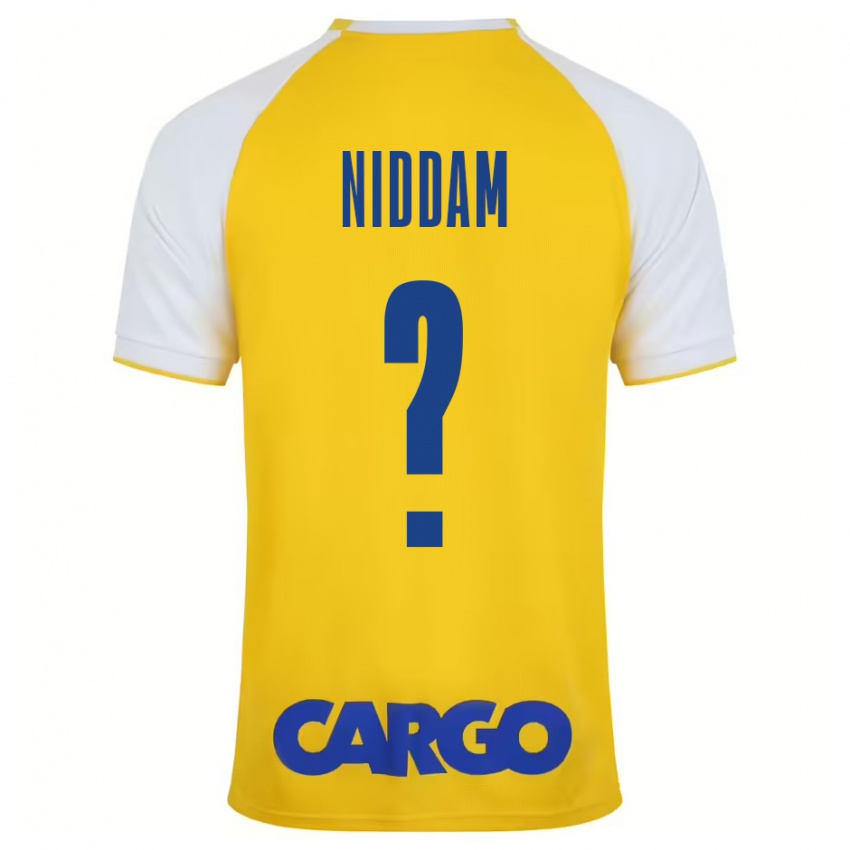 Kinder Nadav Niddam #0 Gelb Weiß Heimtrikot Trikot 2024/25 T-Shirt Schweiz