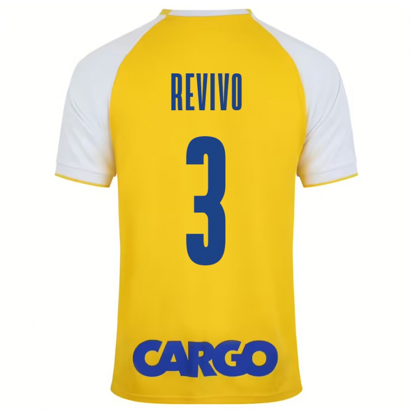 Kinder Roy Revivo #3 Gelb Weiß Heimtrikot Trikot 2024/25 T-Shirt Schweiz