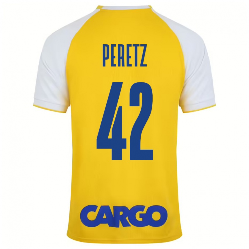 Kinder Dor Peretz #42 Gelb Weiß Heimtrikot Trikot 2024/25 T-Shirt Schweiz