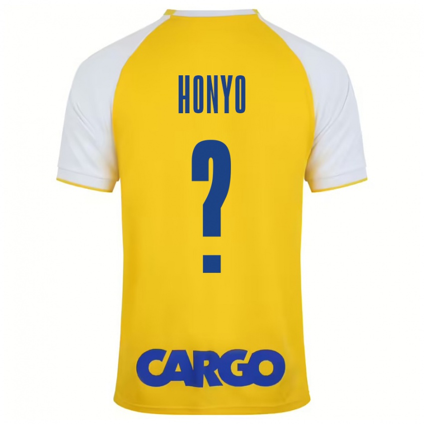 Kinder Yoav Honyo #0 Gelb Weiß Heimtrikot Trikot 2024/25 T-Shirt Schweiz