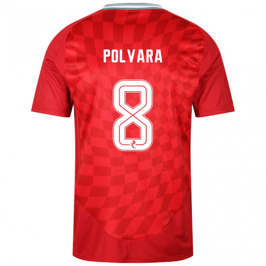 Kinder Dante Polvara #8 Rot Heimtrikot Trikot 2024/25 T-Shirt Schweiz