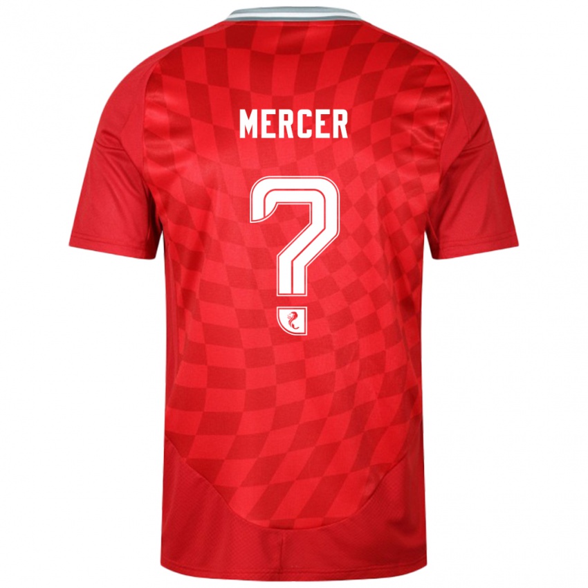 Enfant Maillot Jamie Mercer #0 Rouge Tenues Domicile 2024/25 T-Shirt Suisse