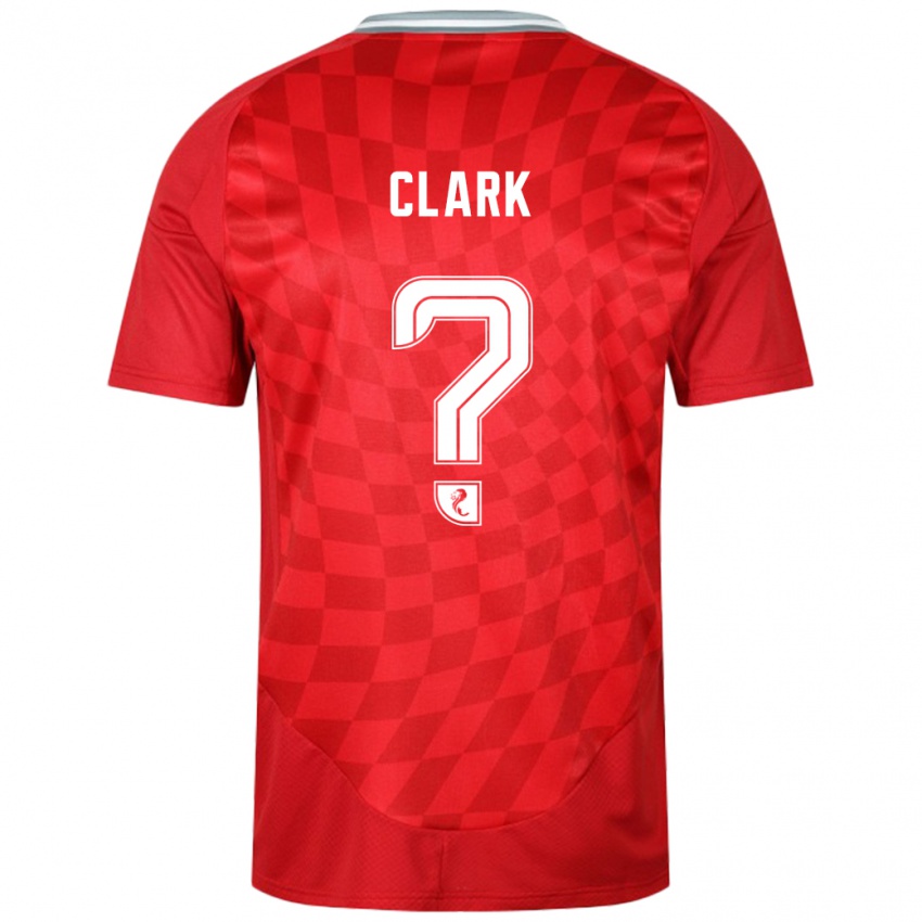 Enfant Maillot Ellis Clark #0 Rouge Tenues Domicile 2024/25 T-Shirt Suisse