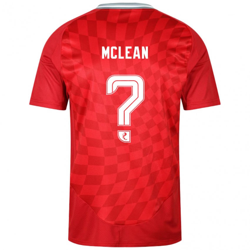 Kinder Sam Mclean #0 Rot Heimtrikot Trikot 2024/25 T-Shirt Schweiz