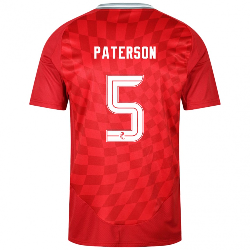 Kinder Donna Paterson #5 Rot Heimtrikot Trikot 2024/25 T-Shirt Schweiz