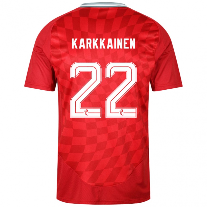 Kinder Elena Kärkkäinen #22 Rot Heimtrikot Trikot 2024/25 T-Shirt Schweiz