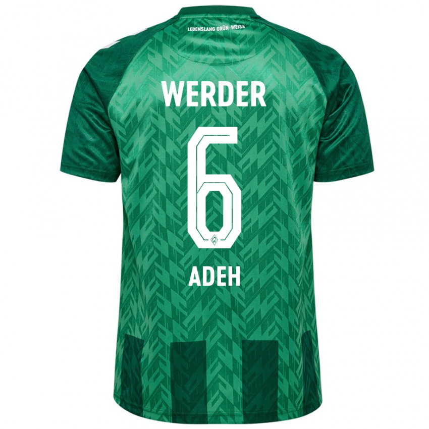 Kinder Wesley Adeh #6 Grün Heimtrikot Trikot 2024/25 T-Shirt Schweiz