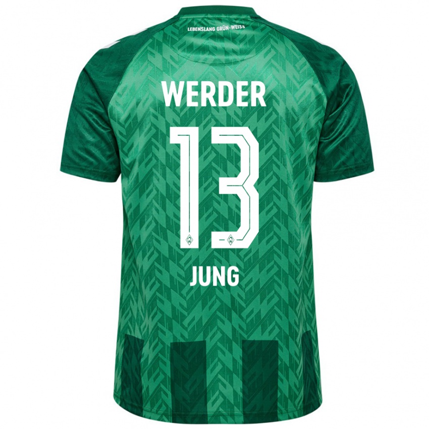 Enfant Maillot Seong-Hyeon Jung #13 Vert Tenues Domicile 2024/25 T-Shirt Suisse