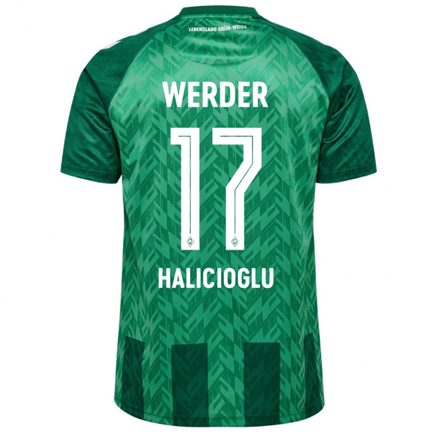 Enfant Maillot Arda Halicioglu #17 Vert Tenues Domicile 2024/25 T-Shirt Suisse