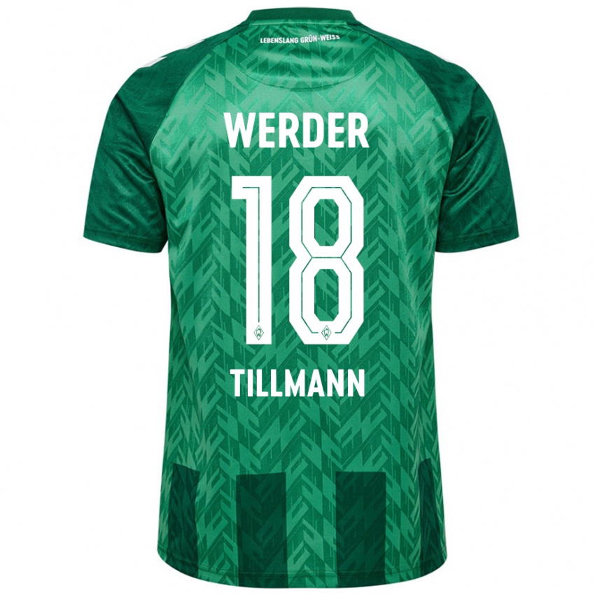 Kinder Felix Tillmann #18 Grün Heimtrikot Trikot 2024/25 T-Shirt Schweiz