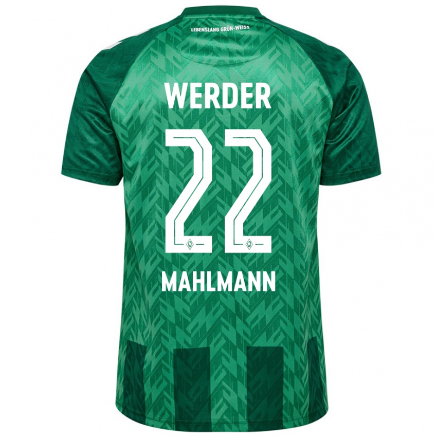 Kinder Justus Mahlmann #22 Grün Heimtrikot Trikot 2024/25 T-Shirt Schweiz