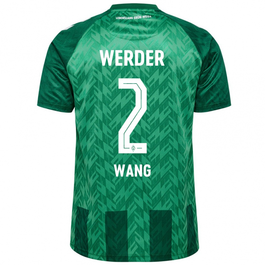 Kinder Bowen Wang #2 Grün Heimtrikot Trikot 2024/25 T-Shirt Schweiz